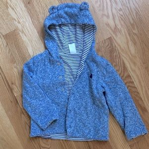 Lightweight Hooded Gap Sweater with bear ears for Infant